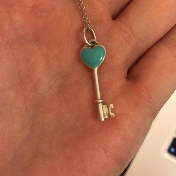 Tiffany Sterling Silver Turquoise Key 